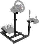 G25 Single Arm Stand-Up Flight Racing Sim Cockpit Fit For 27 G29 G920 G923,Thrustermaster T150 Air Force A-10c Games Stand Not Included Wheel Pedals Seat