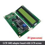 HOPP1602-Module LCD écran bleu IIC/I2C 1602 pour Ardu37UNO R3 mega2560",vert,"1602 - Type green and module