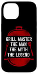 iPhone 14 BBQ Smoker Grill Master The Man The Myth The Legend Badge Case