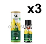 MESSEGUE Lot de 3 HUILE ESSENTIELLE DE CITRON BIO 10 ml /U41