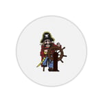 Tapis de souris rond pirate barre de bateau