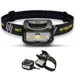 Nitecore NU35 Lampe Frontale Rechargeable - Hybride Double Puissance - LED 460 Lumens - Etanche IP66 / Lampe Frontale Rouge ([ Noir ])