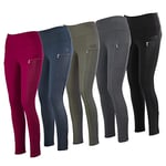 Lazura Femme 4052491944963 Legging d'équitation Bleu Nuit Taille 40