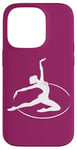 Coque pour iPhone 14 Pro Gymnaste rythmique dans un cerceau pour fan de gymnastique rythmique