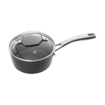 Stellar Rocktanium 16cm Saucepan With Glass Lid - Rock Hard Non-Stick Induction