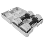 Dumbbells Set Weight Lifting Training Home Gym 3x weights Storage Box 10kg x 2