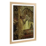 Big Box Art Framed Print of Walter Sickert Vesta Victoria Design | Wall Art Picture | Home Decor for Kitchen, Living, Dining Room, Bedroom, Hallway, Office, Oak, A2 / 24.5x18 Inch / 62x45cm