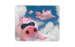 Funny Flying Pigs Mouse Mat Pad - Joke Secret Santa Office Computer Gift #15799