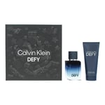 Calvin Klein Defy 2 Piece Gift Set: EDP 50ml - Hair Body Wash 100ml For Men