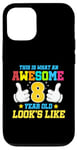 Coque pour iPhone 12/12 Pro Voici à quoi ressemble un enfant génial de 8 ans : 8e anniversaire