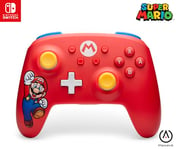 Manette sans fil PowerA pour Nintendo Switch - Mario Joie, manette, manette de jeu, manette filaire, sous licence officielle