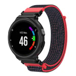 Garmin Forerunner 220 / 230 235 630 620 735 nylon ranneke - Musta Punainen