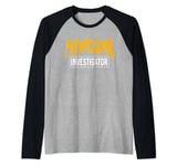 Paranormal Ghost Hunting Paranormal Investigator Raglan Baseball Tee