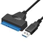 câble USB 3.0 SATA 3 adaptateur Sata vers USB jusqu'à 6 Gbps prise en charge 2.5 pouces disque dur SSD externe 22 broches Sata III câble