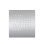 Qlocktwo - Qlocktwo Classic Stainless Steel Brushed, EN - Brushed - Silver - Klockor