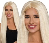 FIESTAS GUIRCA | Perruque Cheveux Blonds pour Femme (Taille Unique) - Accessoire de Costume pour Halloween et Fêtes à Thème - Idéal pour Adultes - Parfaite pour Célébrations et Événements - Noir