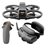 DJI Avata 2 Fly More Combo (1 Battery), FPV Drone with Camera 4K, Immersive Experience, Built-in Propeller Guard, Easy Flip/Roll, Goggles 3 and RC Motion 3 Included, POV Content Camera Drone, Black