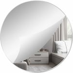 Beijiyi - 40cm Miroirs muraux adhesif Miroir Cercle Miroir Plastique decoratif Miroir Acrylique Grand miroirs Rond pour Salle de Bain, Chambre,