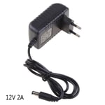 12V 2A AC Converter Adapter för DC 5,5x2,1mm+4,0x1,7mm Power 1M