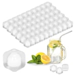 Pack of 60 White Ice Cubes Cool Cold Drinks Cooler Party Plastic Freezer Blocks