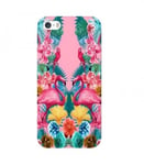 Coque Iphone 7 PLUS Iphone 8 PLUS Flamant perroquet Tropical exotique fleur geom