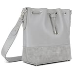 Expatrié Sac à main gris Femme Fille SARAH sac porté épaule en cuir synthétique végétalien pour loisirs & travail - Sac Crossbody chic & élégant