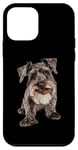 iPhone 12 mini Miniature Schnauzer Chocolate Case