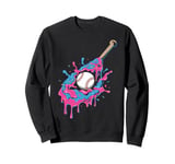 Baseball Home Plate Drip Ice Cream Sprinkles, Baseball Bat Sweatshirt