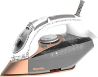 Breville DiamondXpress Steam Iron | 3100 W | 200G White & Rose Gold 