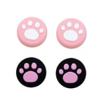 4 kpl Cat Paw Thumb Stick Grip Cap Cover PS3 / PS4 / PS5 / Xbox One / Xbox 360 -ohjaimen peliohjaimen ohjaussauvakotelon tarvikkeet