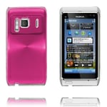 Aluminium Shield Transparent Edge (Rosa) Nokia N8 Skal