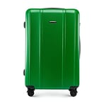 WITTCHEN Classic Line Elegant Beauty Case Made of Robust Polycarbonate with Vertical Embossing Cosmetic Case 13L Green, Green, Kosmetikkoffer, Modern