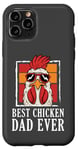 Coque pour iPhone 11 Pro Meilleur papa de poulet, éleveur de poulet dans le jardin, amateur de poulet