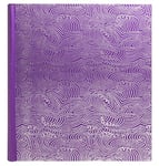 Exacompta - Réf. 16303E - 1 Album photo livre Japan - 300 photos - 60 pages noires - format 29 x 32 cm - couverture recouverte de papier effet textile violet