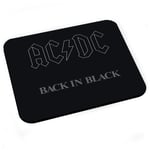 Tapis de Souris ACDC Vintage Album Cover Back In Black Hard Rock