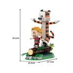 (495 vnt)Gobricks MOC -ammuntapeli Calvined ja Hobbes Tiger Malli Rakennuspalikat Klassiset Anime Toimintafiguurit Tiilet Lelu Lasten Lahja