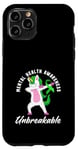 Coque pour iPhone 11 Pro Licorne incassable de sensibilisation à la santé mentale