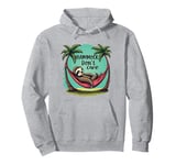 Relaxing Sloth Hammock Don’t Care Funny Tropical Palm Tree Pullover Hoodie