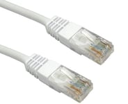 Consoletronic White Network Ethernet RJ45 Cat5E-CCA UTP PATCH 26AWG Cable Lead 25m