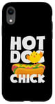 iPhone XR Hot Dog Chick Funny Food Humor Design Case