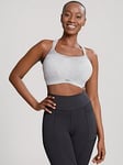 Panache Sport Panache 'Power' Wired Sport Bra - Grey Marl, Grey Marl, Size 32J, Women