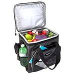 Koolatron Electric Cool Box 13L Portable Cooler 12v Cool Bag Camping Car Fridge for Lunch Snacks Drinks Road Trips Picnics Soft Sided Cooler Grey