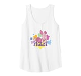 Womens Disney Winnie The Pooh Piglet Pastel Flowers Tank Top