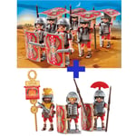 Playmobil figurines légionnaires 9x soldats de l'armée romaine 5393 ET 6490 s...