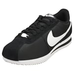 Nike Women's Cortez Sneaker, Black White, 11.5 UK