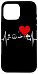 Coque pour iPhone 16 Pro Max Las Vegas La Silhouette Battement Coeur Nevada Sin City USA