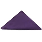 Handmade Plain Purple Pocket Square Wedding Christening Prom Hanky Handkerchief