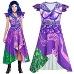 Descendants 3 Audrey Mal Cosplay kostym för barn flickor W 11-12 Years Purple