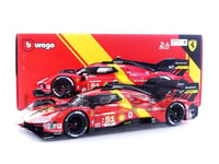 BBURAGO 1/18 - FERRARI 499P 3.0L TURBO V6 - WINNER LE MANS 2023 16301-51