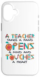 Coque pour iPhone 16 Plus Teacher Takes A Hand Referendar Professeur Pédagogue Professeur